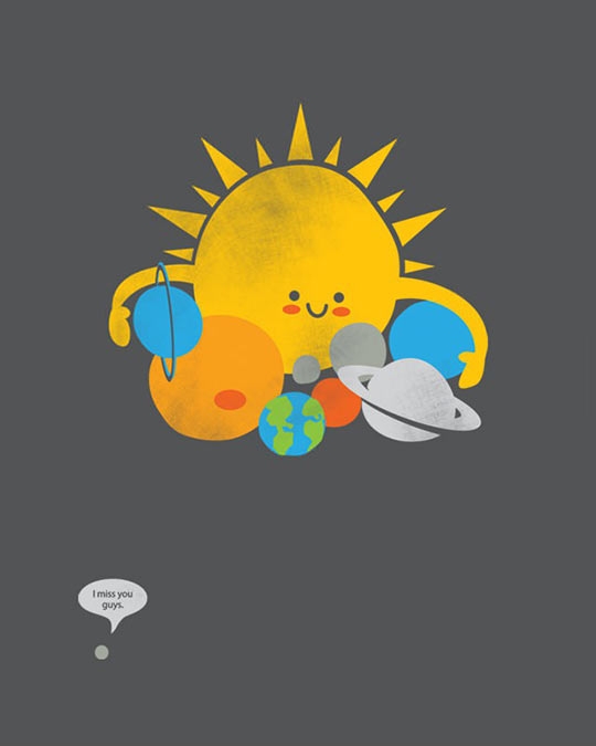 Lonely Pluto is forever alone.