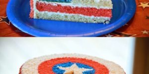 Captian America Cake.