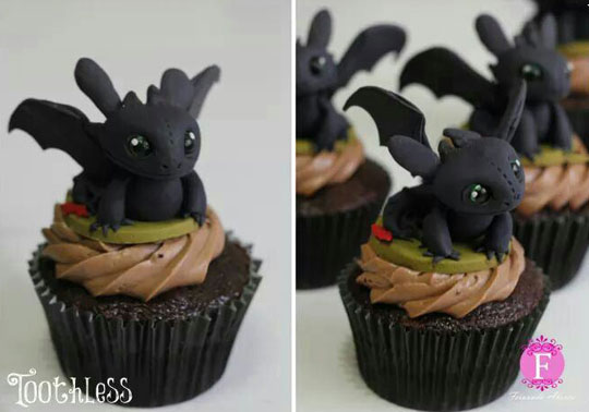 Toothless Cupcake!