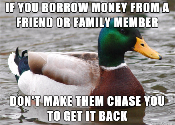 Don't ruin your relationships over money