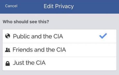 Facebook privacy be like