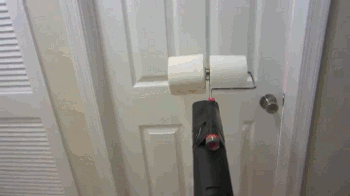 Toilet Paper + Leaf Blower = Awesome.