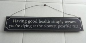 Gaving good health…
