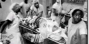 Black physicians treating in the ER a member of the KKK