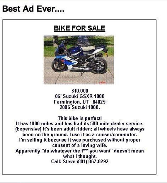 Bike for sale