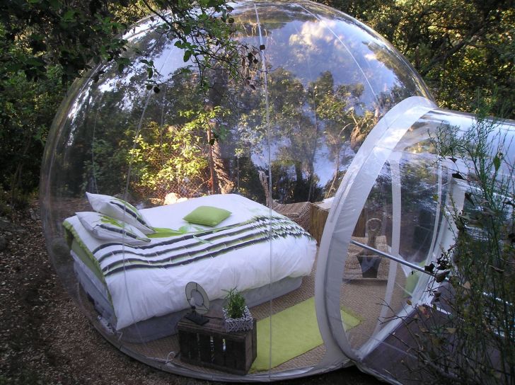 Would you sleep in this? Bubble Bed Surrounded by Nature