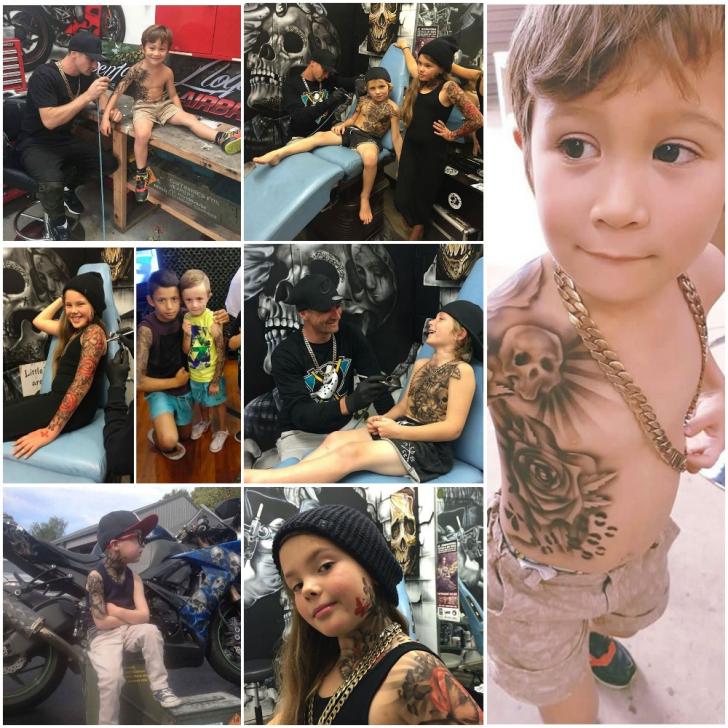 Artist gives sick kids temporary tattoos to make life in hospital more fun.
