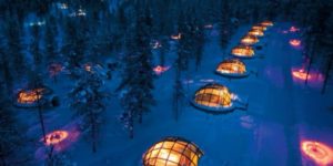 Glass Igloo Village Finland.