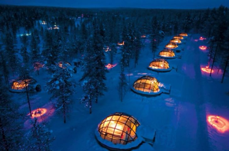 Glass Igloo Village Finland.