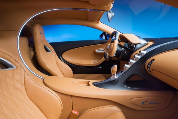 Interior of the new Bugatti Chiron 2016