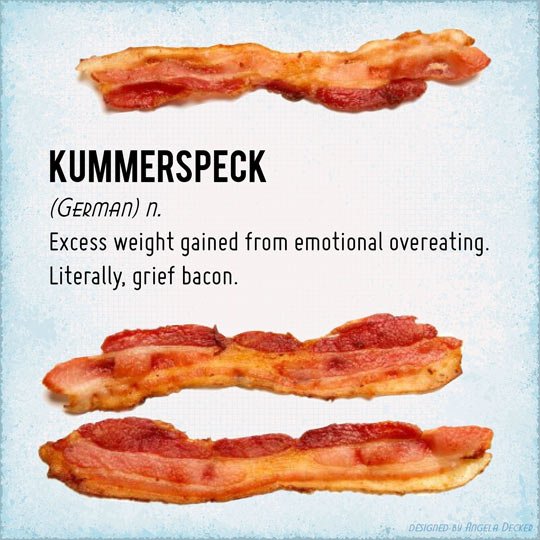 Kummerspeck (noun)