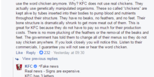 KFC Combating Fake News