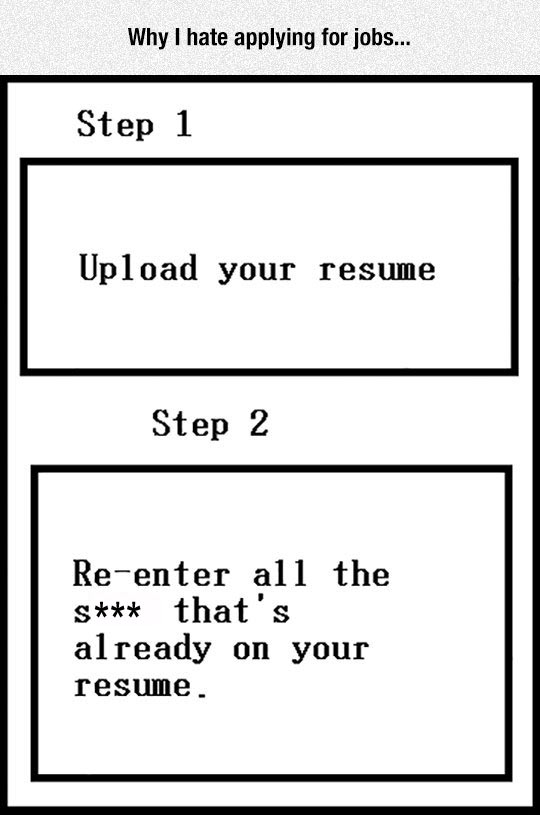Why I hate applying for jobs