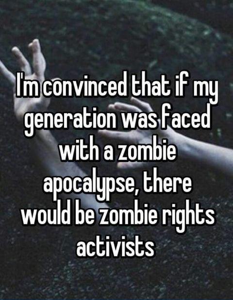 Zombie rights activists