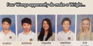 Four Wongs make a Wright