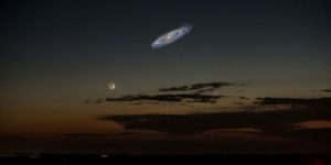 The Andromeda galaxy, if we could see her in the night sky.