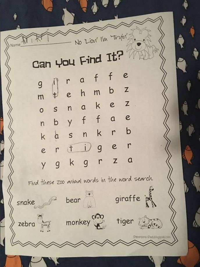 My cousin just started Kindergarten, she's going to go far