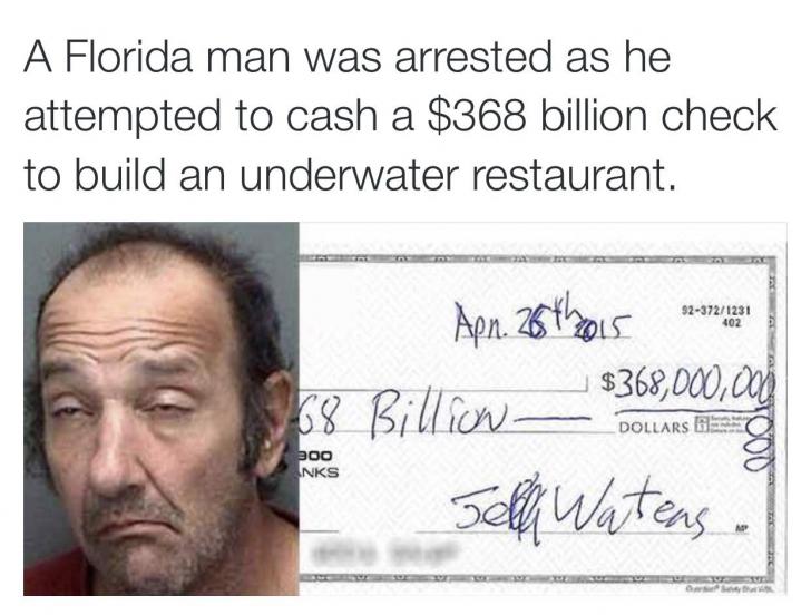 Of course it happened in Florida.