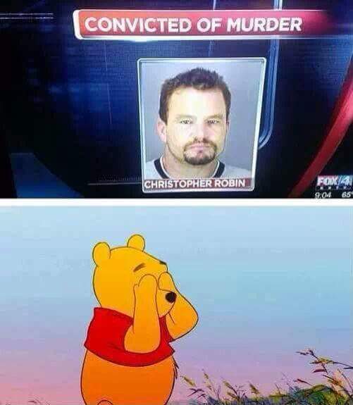 Pooh is not taking the news well.