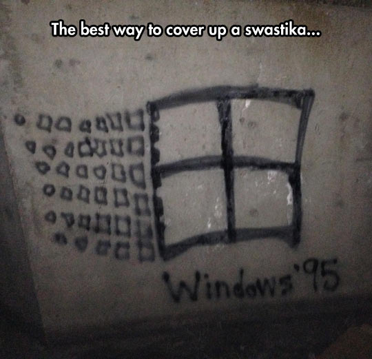 The best way to cover up a swastika.