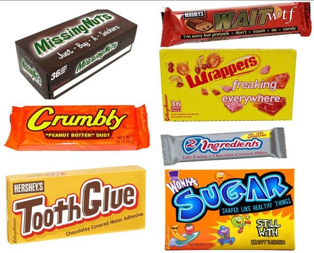 Honest candy names.