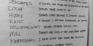 Philosophy explained with donuts