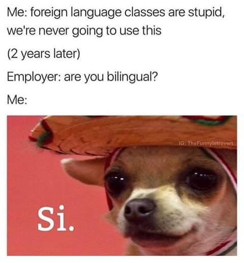 Are you bilingual too?