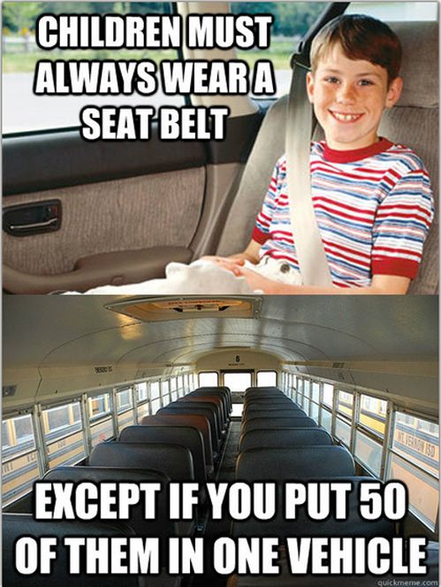 Children must always wear a seat belt.