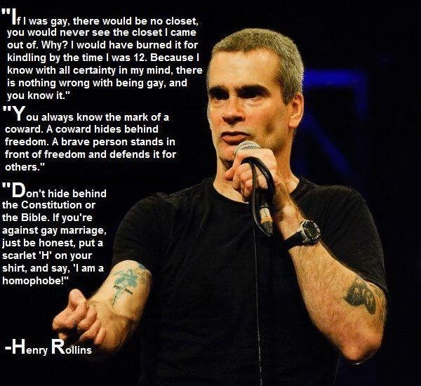 Henry Rollins on homophobia.