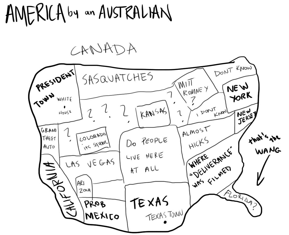 America as seen by Australia. 