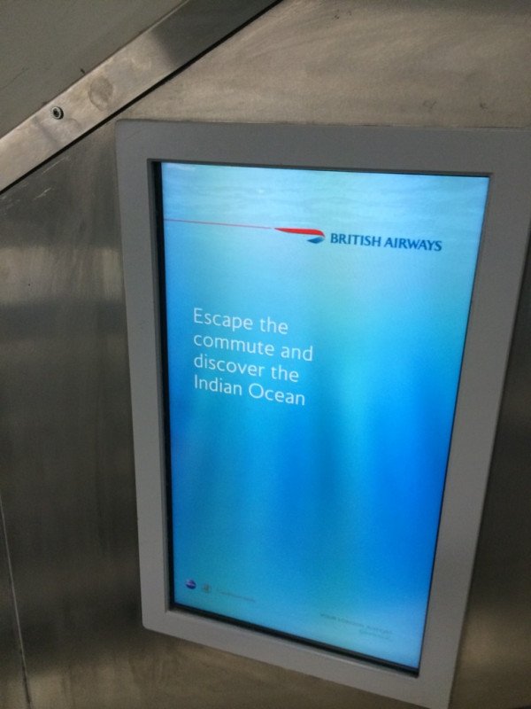 Not the best time for British Airways to run this ad...