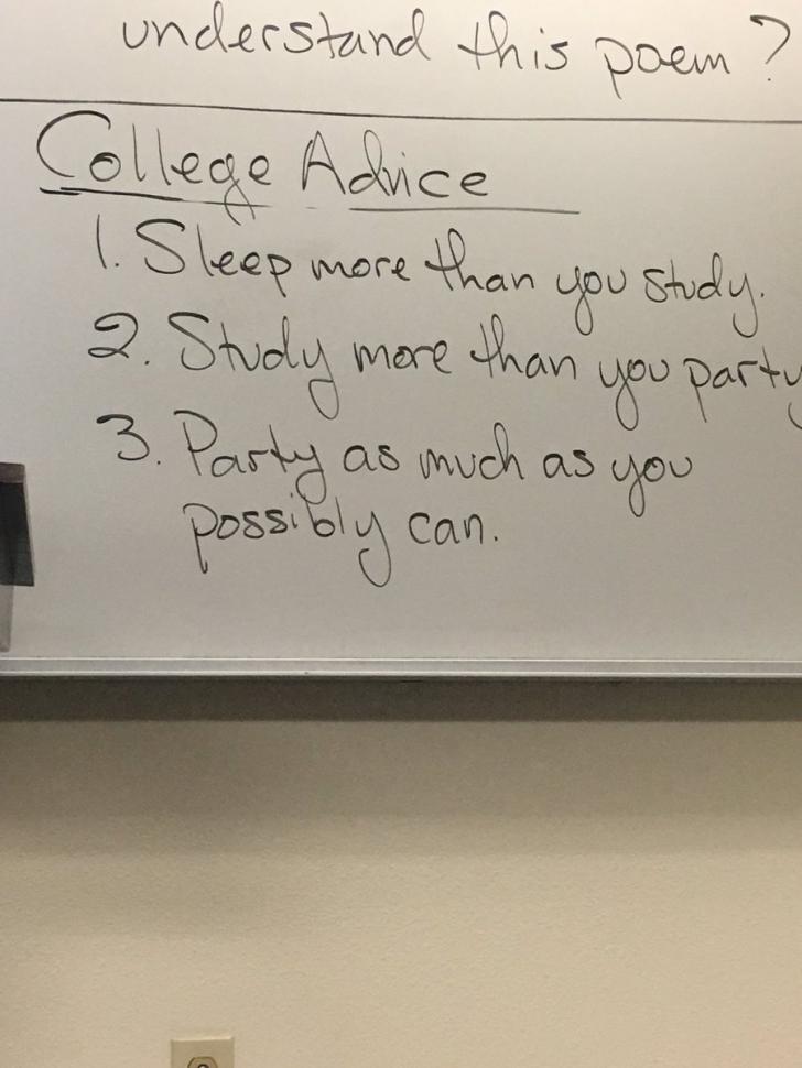 Sage college advice