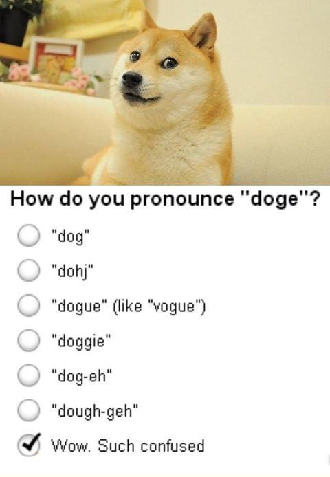 How do you pronounce "doge"?