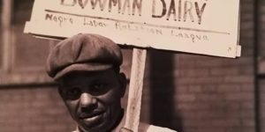 African American protestor in Chicago, 1941.