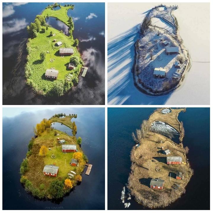 An island in Finland through the four seasons.