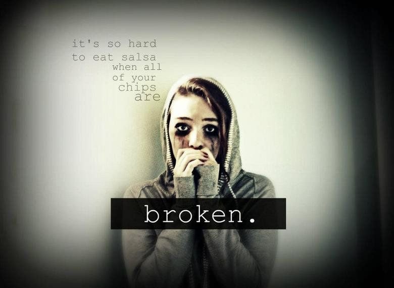 broken.
