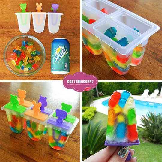 Frozen gummy noms.