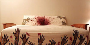 Zombie bed set.