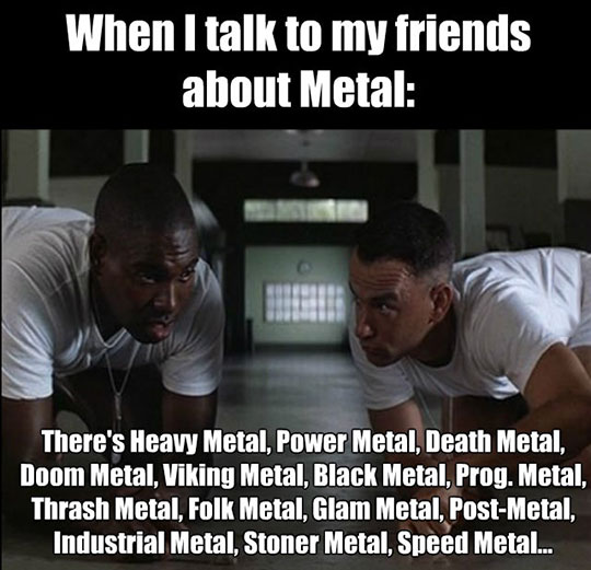 Talking to my friends about metal