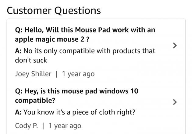 Browsing Mouse pads on Amazon when suddenly..