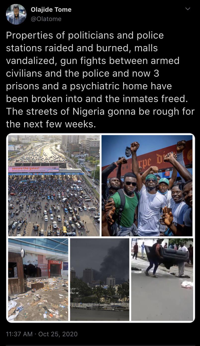 Stay safe out there, Nigeria.