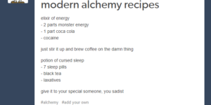 Modern alchemy