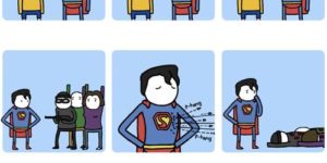 Awkward Superman.