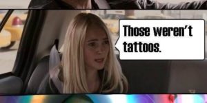 Temporary tattoos.