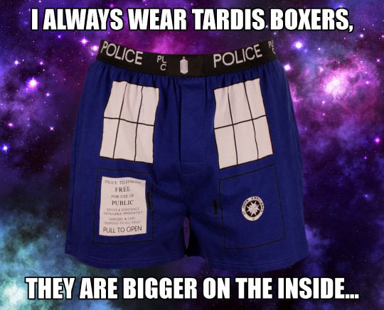 I <3 my Tardis boxers