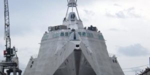 Bottom of a US war ship