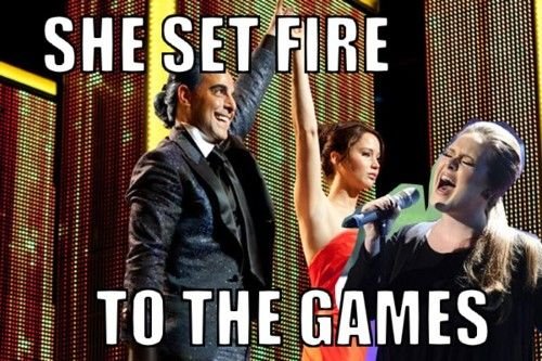 She set fire to the games.
