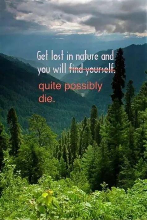 Get lost in nature...