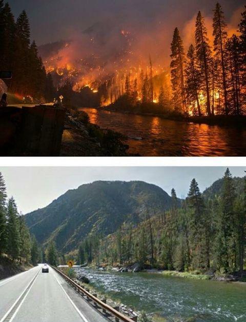 Forrest fires in Washington last year