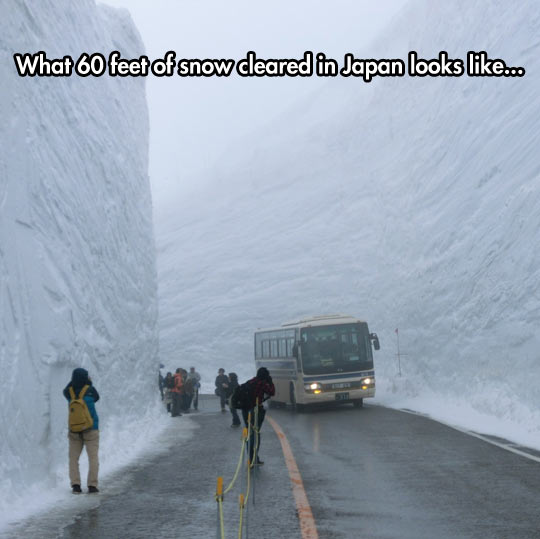 60 Feet Of Snow In Japan